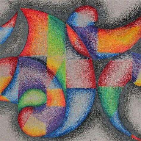 Original Abstract Colored Pencil Drawing | Abstract drawings, Color ...