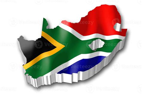 South Africa - Country Flag and Border on White Background 21923128 ...