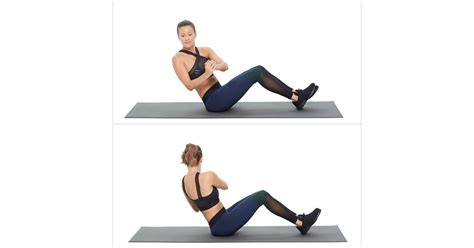 Seated Russian Twist Simple Ab Exercises Popsugar Fitness Photo 2