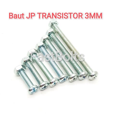 Jual Baut Dan Mur Transistor Mm Baut Jp Mm Panjang Cm Shopee