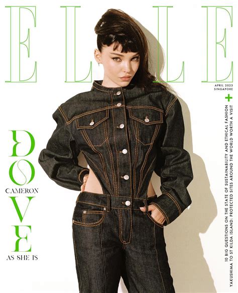 Dove Cameron Elle Singapore April Braless Boobs Hot Celebs Home