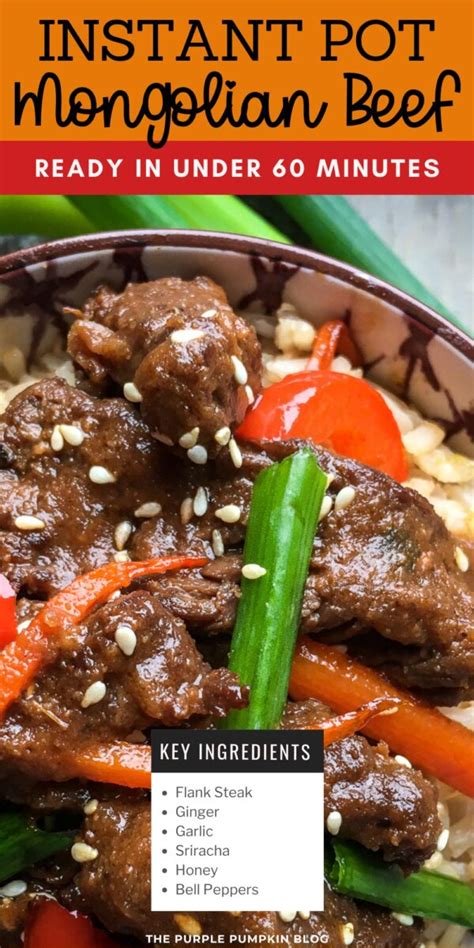 Instant Pot Mongolian Beef Recipe