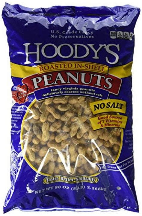 Hoody S In Shell Classic Roast Peanuts Unsalted 5 Pounds Walmart