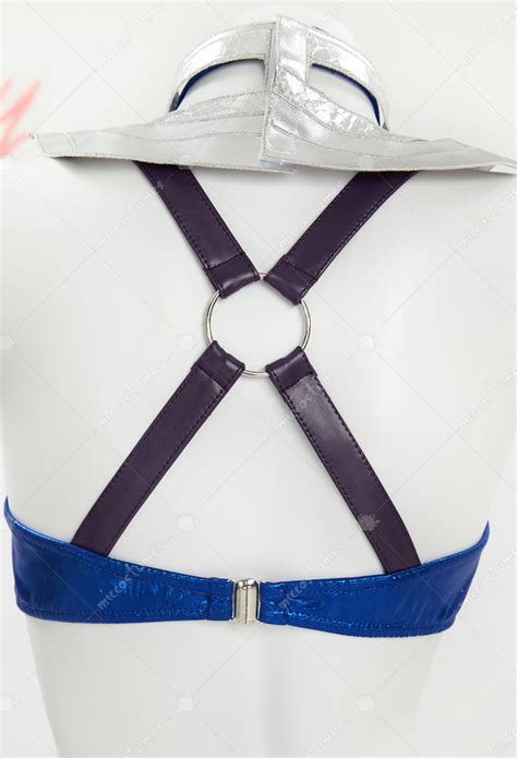 Women Kitana Derivative Sexy Lingerie Costume Hollow Top And Skirt With Mask Cosplay Top