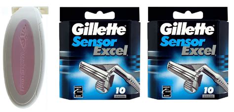 Sensor Excel Women's Compatible Razor (Pink) + Gillette Sensor Excel ...