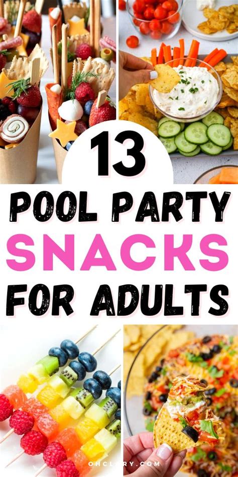 35 Best Pool Party Snacks for Adults