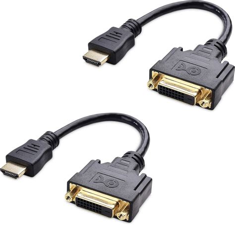 Amazon Cable Matters Pack Bi Directional Hdmi To Dvi Male To