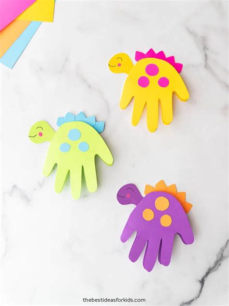 17 Best Dinosaur Handprint Crafts And Art Ideas Fun Loving Families