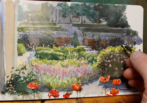 Watercolor Flower Garden at PaintingValley.com | Explore collection of ...