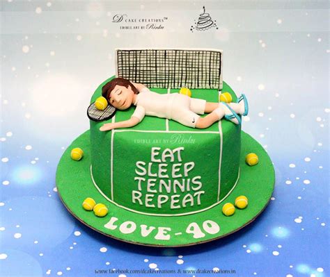 Tennis Theme Cake Birthday Cakes For Men Tennis Cake Cool Birthday