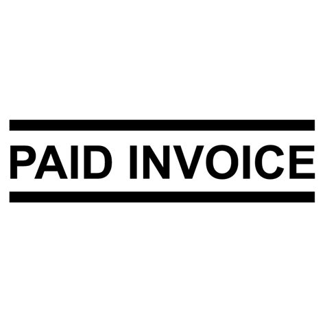 PAID INVOICE Stamp