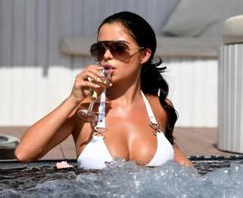 Demi Rose Sexy In A White Bikini In Bikini Beach Club In Sal Cape Verde Aznude