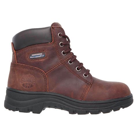 SKECHERS Women's Relaxed Fit Workshire Peril Steel Toe Boots | Academy