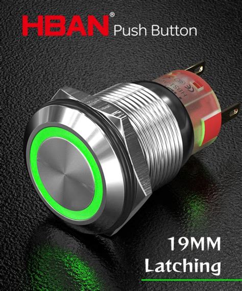 china manufacturing push button switches 19mm ring led ip67 spdt ss ...