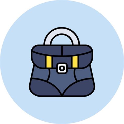 Imagen Vectorial Del Icono Del Bolso De Mano Se Puede Usar Para Ropa