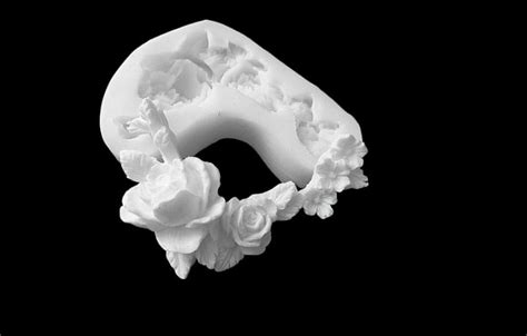 Силиконовый молд № 2121 Угловой с розами – купить в интернет-магазине ...