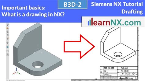 Siemens Nx Tutorial Drafting Basics Youtube