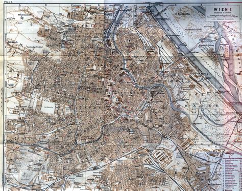 Historical Maps And Timetables Of Vienna Austria 2 Of 6