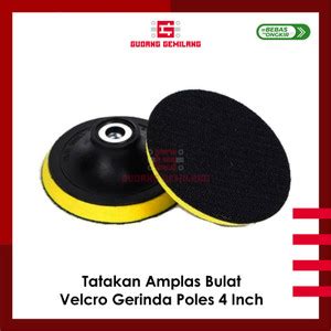 Jual Tatakan Dudukan Amplas Bulat Velcro Pad Gerinda Gurinda Poles