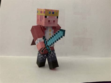 Pixel Papercraft Technoblade Tribute To Technoblade