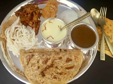 Maharashtrian Thali Puran Poli