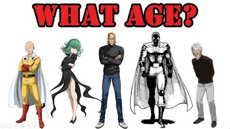 One Punch Man Character Ages Youtube