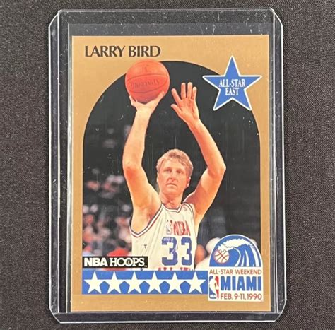 LARRY BIRD 1990 Hoops NBA Basketball Card BOSTON CELTICS 2 PSA EUR 7 34