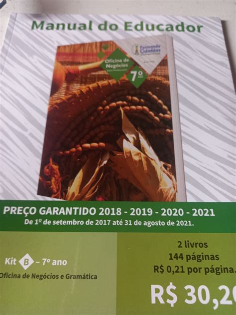 Manual Do Educador Ano Formamdo Cidadados Oficina De Negocios Livro