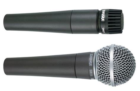 Shure SM58 Vs SM57 | Studio recording, Mic, Microphone