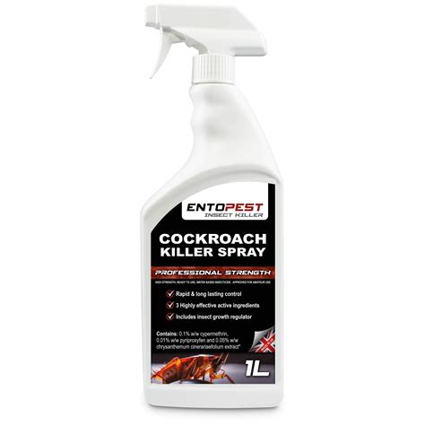 Buy Entopest Cockroach Killer Spray 1L High Strength Surface Void