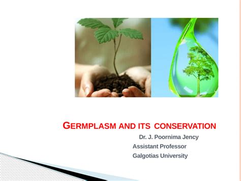 Pdf Germplasm Conservation Ug Class