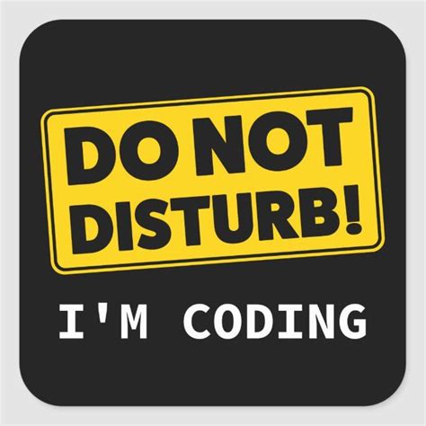 Im Coding Square Sticker Zazzle Programming Humor Programmer Quote Coding Quotes