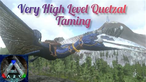 Very High Level Quetzal Taming And Levelling EP16 Brutal Ark YouTube