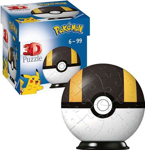 Ravensburger 3D Puzzel Pokémon Pokéball Zwart Wit 54 stukjes bol