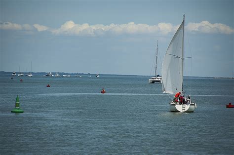 Under Sail in Ars-En-Re Harbor – Photography by CyberShutterbug