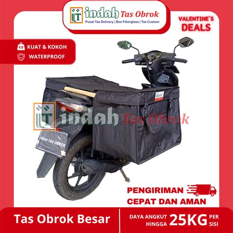 Jual Indah Tas Obrok Tas Kurir Motor Besar Hitam Kuat Shopee Indonesia