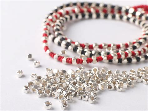 Sterling Silver Beads Silver Seed Beadssilver Irregular Etsy