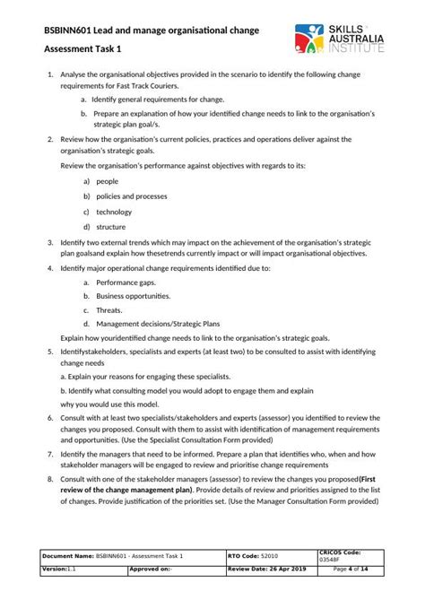 Bsbinn Assessment Task Change Requirements Identification