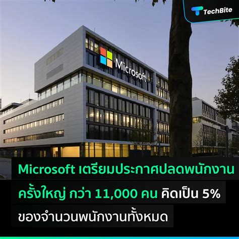 Techbite Microsoft เตรียมประกาศ ปลดพนักงานครั้งใหญ่ กว่า 11000 คน