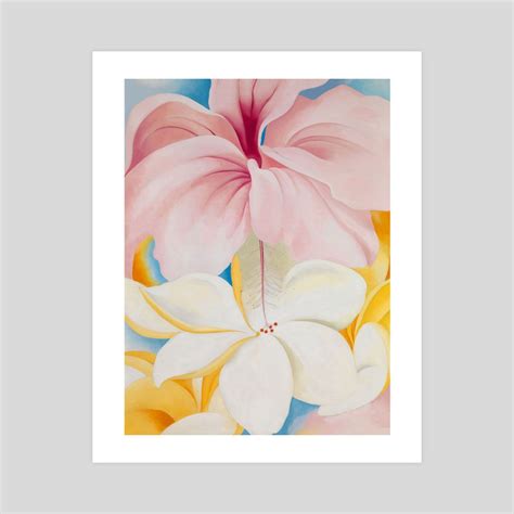 Georgia OKeeffe Hibiscus In Plumeria An Art Print By Donald