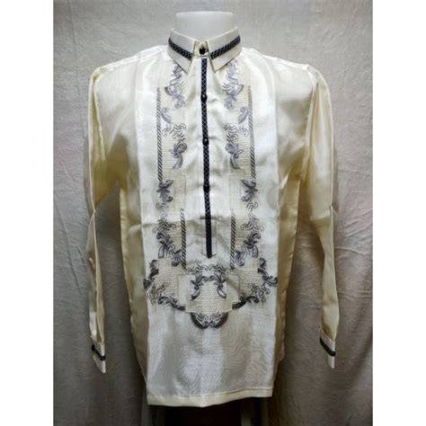 Salesalebarong Tagalog Pi A Organza Mocca Piping With Linning For