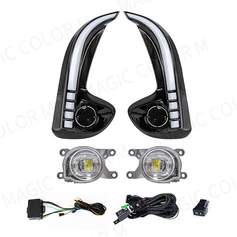 Car Front Bumper Led Daytime Running Light Drl For Toyota Yaris Vios