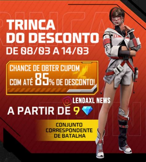 Trinca Do Desconto Free Fire Pegue O Conjunto Correspondente De