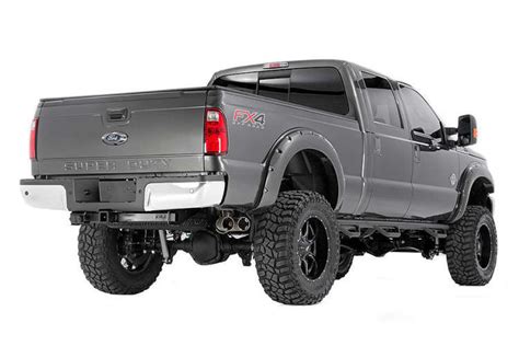 Rough Country F F21111 RC Pocket Fender Flares Unpainted 11 16 Ford