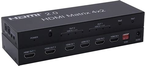 Amazon 2 0 HDMIマトリックス4x44K 60Hz 1080pRGB YUV 444スイッチスプリッター4入力4出力