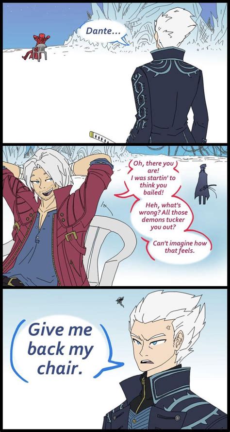 Give Me Back My Chair Art By Amostheartman R Devilmaycry