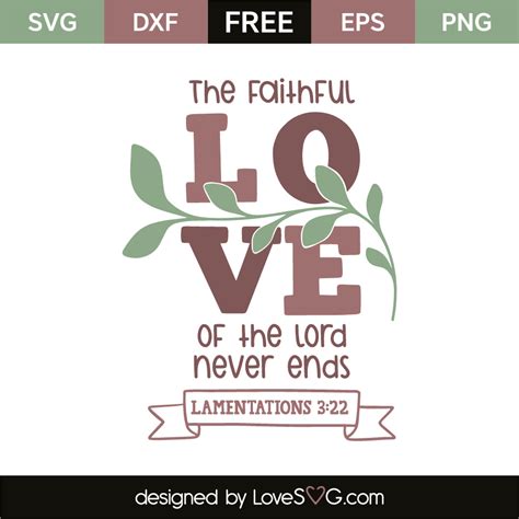 Lamentations 3 22 Lovesvg