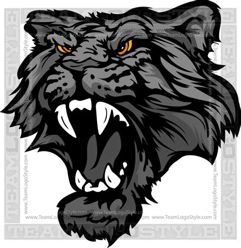 Black Panther Head Stock Clipart | Royalty-Free | FreeImages - Clip Art ...