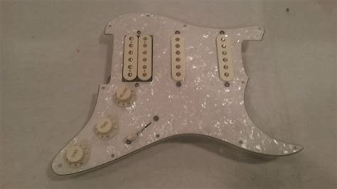 Fender Standard Stratocaster HSS Loaded Pearloid Pickguard Reverb