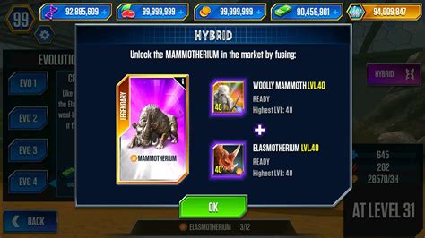 UNLOCKED ELASMOTHERIUM MAX LEVEL 40 JURASSIC WORLD THE GAME YouTube